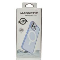 Силіконовий чохол MagSafe MATTE для iPhone 15 Pro фіалковий