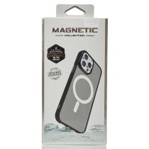Силіконовий чохол MATTE з підтримкою MagSafe для телефону iPhone 15 Pro Max classic black