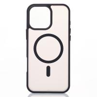 Силіконовий чохол MagSafe MATTE для телефону iPhone 16 Pro Max чорний