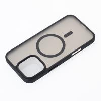 Силіконовий чохол MagSafe MATTE для телефону iPhone 16 Pro Max чорний