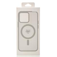 Силиконовый чехол MagSafe MATTE для iPhone 16 Pro серый
