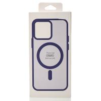 Силиконовый чехол MagSafe MATTE для iPhone 16 Pro темно-фиолетовый