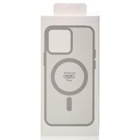 Силиконовый чехол MagSafe MATTE для iPhone 16 серый