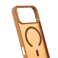 Силиконовый чехол MATTE с поддержкой MagSafe для iPhone 17 Pro Max coffee brown
