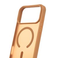 Силиконовый чехол MATTE с поддержкой MagSafe для iPhone 17 Pro Max coffee brown