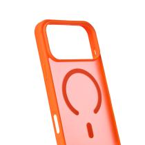 Силіконовий чохол MATTE з підтримкою MagSafe для телефону iPhone 17 Pro Max orange