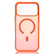 Силіконовий чохол MATTE з підтримкою MagSafe для телефону iPhone 17 Pro Max orange