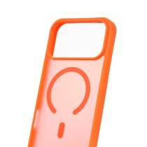 Силіконовий чохол MATTE з підтримкою MagSafe для телефону iPhone 17 Pro Max orange