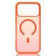 Силіконовий чохол MATTE з підтримкою MagSafe для телефону iPhone 17 Pro Max orange