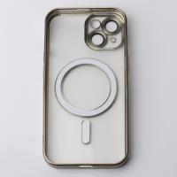 Силіконовий чохол MagSafe SHINING MATTE для телефону iPhone 14 natural titanium