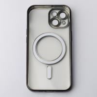 Силиконовый чехол MagSafe SHINING MATTE для iPhone 14 black