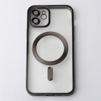 Силиконовый чехол MagSafe SHINING MATTE для iPhone 12 black