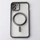 Силиконовый чехол MagSafe SHINING MATTE для iPhone 12 black