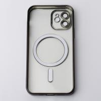 Силиконовый чехол MagSafe SHINING MATTE для iPhone 12 black