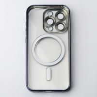 Силиконовый чехол MagSafe SHINING MATTE для iPhone 12 Pro blue titanium