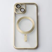 Силіконовий чохол MagSafe SHINING MATTE для телефону iPhone 13 gold