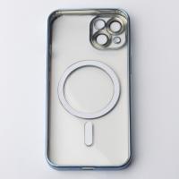 Силиконовый чехол MagSafe SHINING MATTE для iPhone 13 sierra blue
