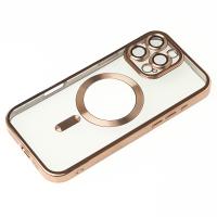 Силиконовый чехол MagSafe SHINING MATTE для iPhone 16 Pro desert titanium