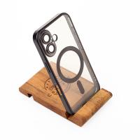 Силиконовый чехол MagSafe SHINING MATTE для iPhone 16 Plus black
