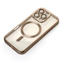 Силиконовый чехол MagSafe SHINING MATTE для iPhone 16 Pro natural titanium