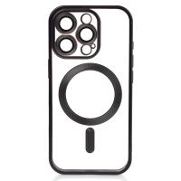 Силиконовый чехол MagSafe SHINING MATTE для iPhone 16 Pro Max black
