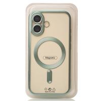 Силиконовый чехол MagSafe SHINING MATTE для iPhone 16 Plus mint