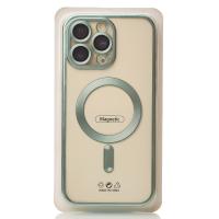 Силиконовый чехол MagSafe SHINING MATTE для iPhone 16 Pro mint