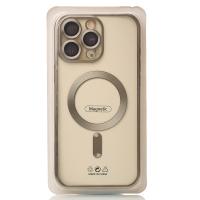Силиконовый чехол MagSafe SHINING MATTE для iPhone 16 Pro natural titanium