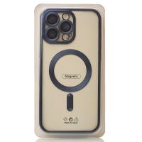 Силиконовый чехол MagSafe SHINING MATTE для iPhone 16 Pro blue titanium