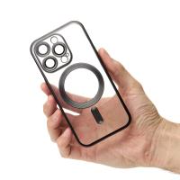 Силиконовый чехол MagSafe SHINING MATTE для iPhone 15 Pro black