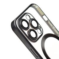 Силиконовый чехол MagSafe SHINING MATTE для iPhone 15 Pro black