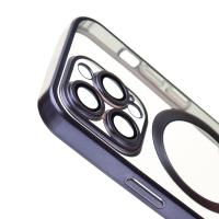 Силиконовый чехол MagSafe SHINING MATTE для iPhone 13 Pro Max deep purple