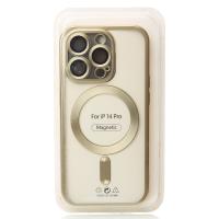 Силиконовый чехол MagSafe SHINING MATTE для iPhone 14 Pro gold