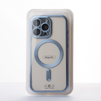 Силиконовый чехол MagSafe SHINING MATTE для iPhone 12 Pro blue titanium