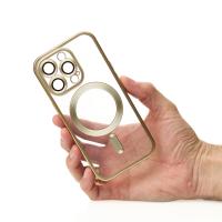 Силіконовий чохол MagSafe SHINING MATTE для телефону iPhone 13 Pro Max gold