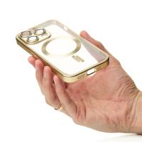 Силіконовий чохол MagSafe SHINING MATTE для телефону iPhone 13 Pro Max gold