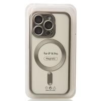 Силиконовый чехол MagSafe SHINING MATTE для iPhone 14 Pro natural titanium