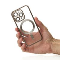 Силиконовый чехол MagSafe SHINING MATTE для iPhone 14 Pro natural titanium