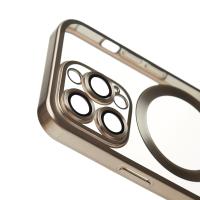Силиконовый чехол MagSafe SHINING MATTE для iPhone 14 Pro natural titanium
