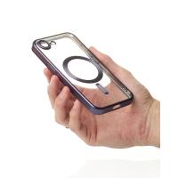 Силиконовый чехол MagSafe SHINING MATTE для iPhone 16E deep purple