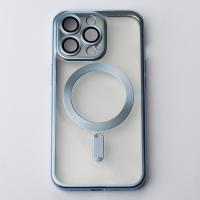 Силиконовый чехол MagSafe SHINING MATTE для iPhone 13 Pro sierra blue