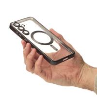 Силіконовий чохол MagSafe SHINING MATTE для телефону Samsung S24 FE black