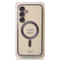 Силиконовый чехол MagSafe SHINING MATTE для Samsung S24 FE deep purple