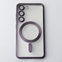Силіконовий чохол MagSafe SHINING MATTE для телефону Samsung S24 deep purple
