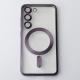 Силіконовий чохол MagSafe SHINING MATTE для телефону Samsung S24 deep purple