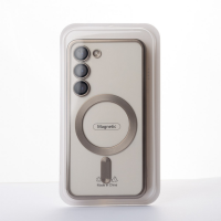 Силиконовый чехол MagSafe SHINING MATTE для Samsung S23 FE gold