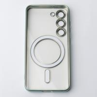 Силіконовий чохол MagSafe SHINING MATTE для телефону Samsung S23 Plus mint