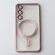 Силіконовий чохол MagSafe SHINING MATTE для телефону Samsung S23 Plus pink