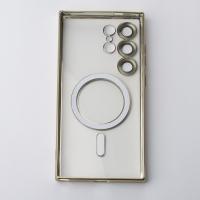 Силиконовый чехол MagSafe SHINING MATTE для Samsung S23 Ultra gold