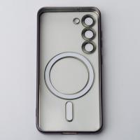 Силіконовий чохол MagSafe SHINING MATTE для телефону Samsung S24 deep purple